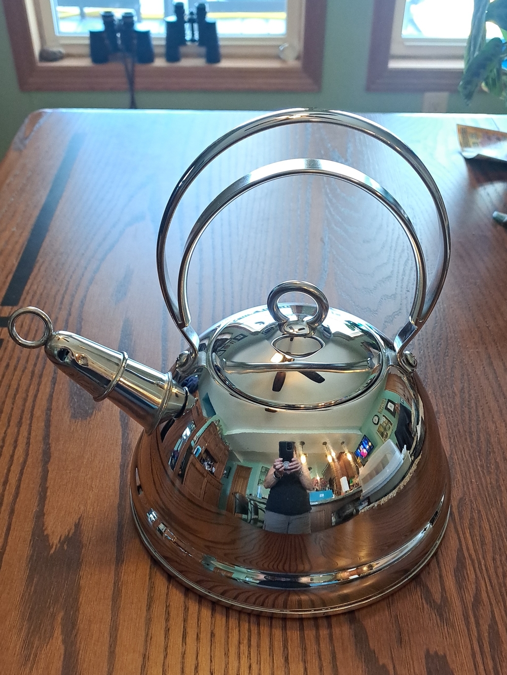 Copco Stainless Steel Whistling Tea Kettle - Polished Silver